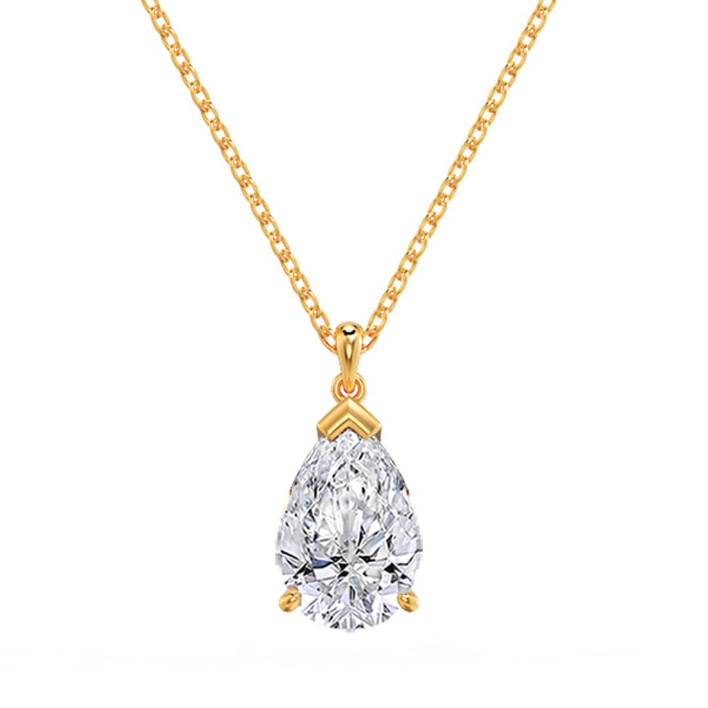 Fancy Collection Pear Solitaire Diamond Pendant Yellow.jpg