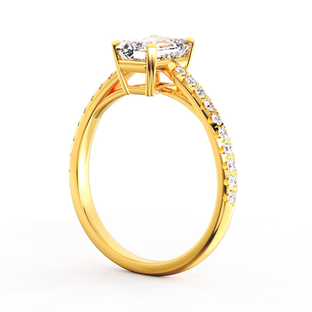 Emerald Elegant Diamond Ring Yellow.jpg