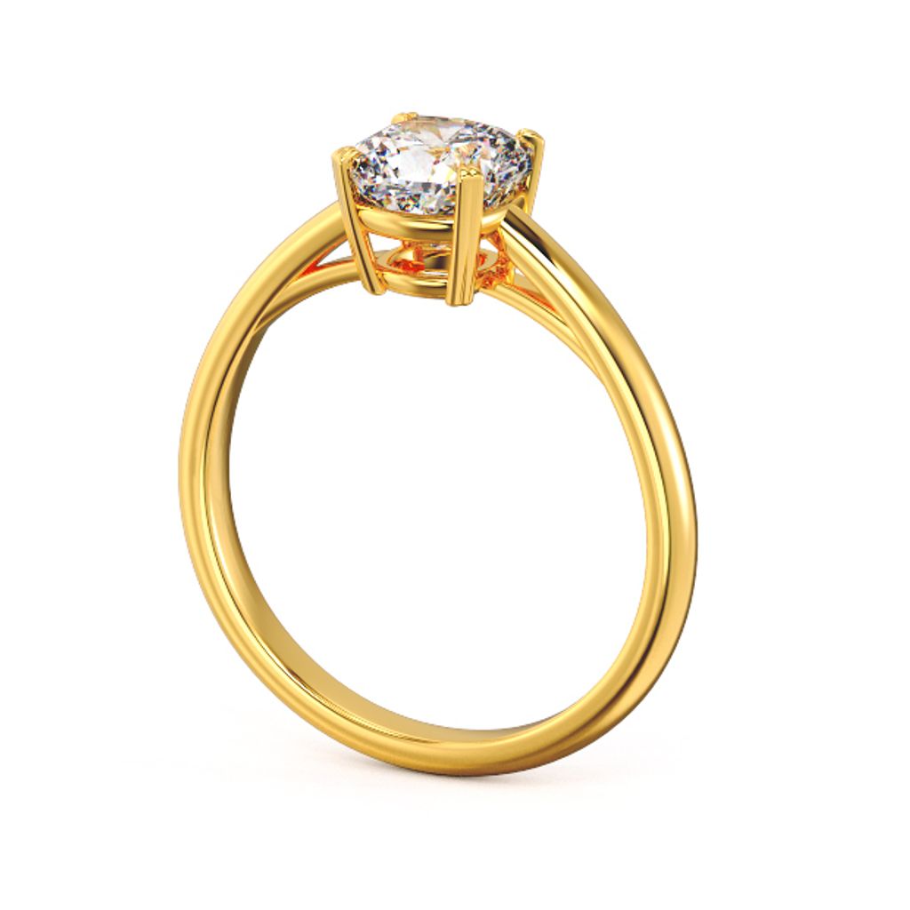 Cushion Solitaire Diamond Ring Yellow.jpg