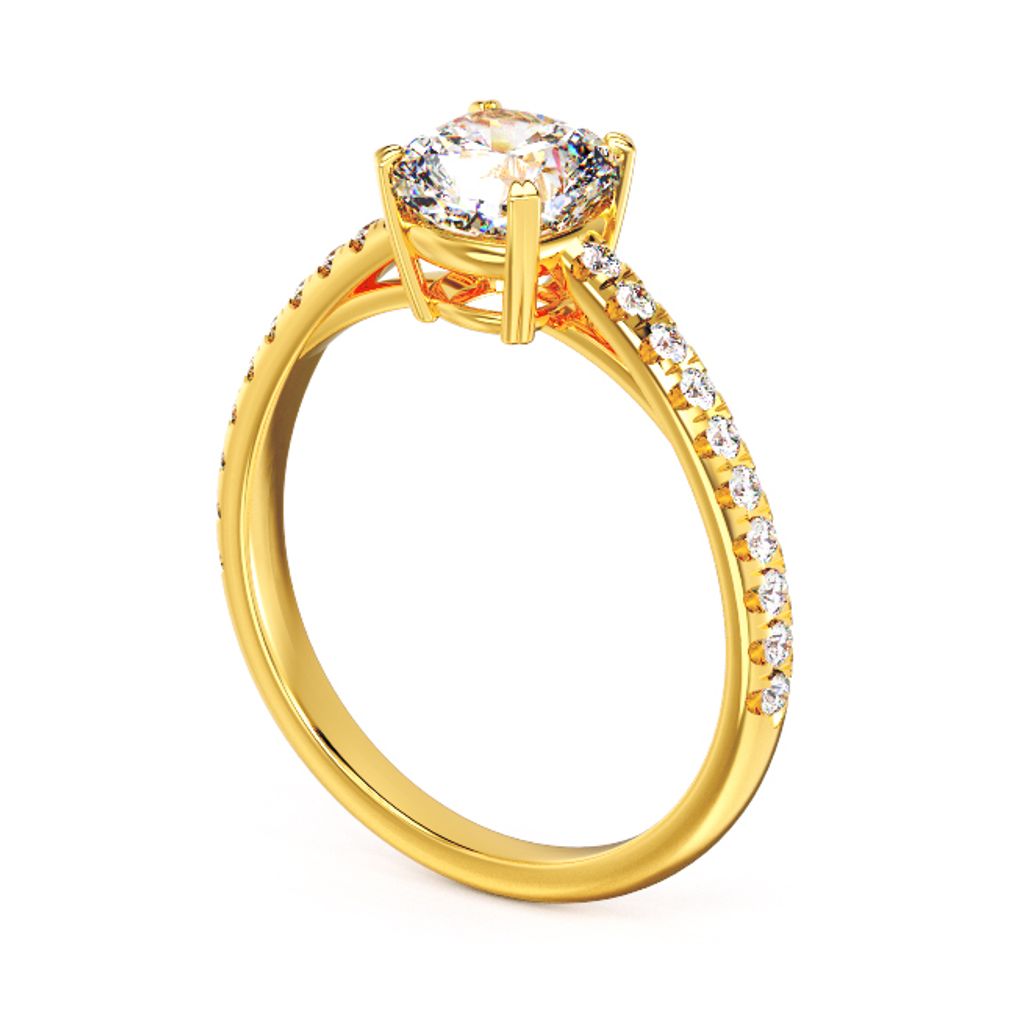 Cushion Elegant Diamond Ring Yellow.jpg