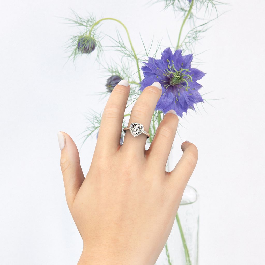 Heart Halo Diamond Ring with Hand.jpg