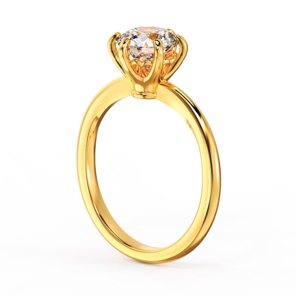 Love Breeze Engagement Ring Yellow