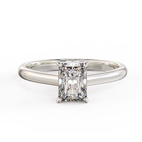 Radiant Solitaire Diamond Ring 1