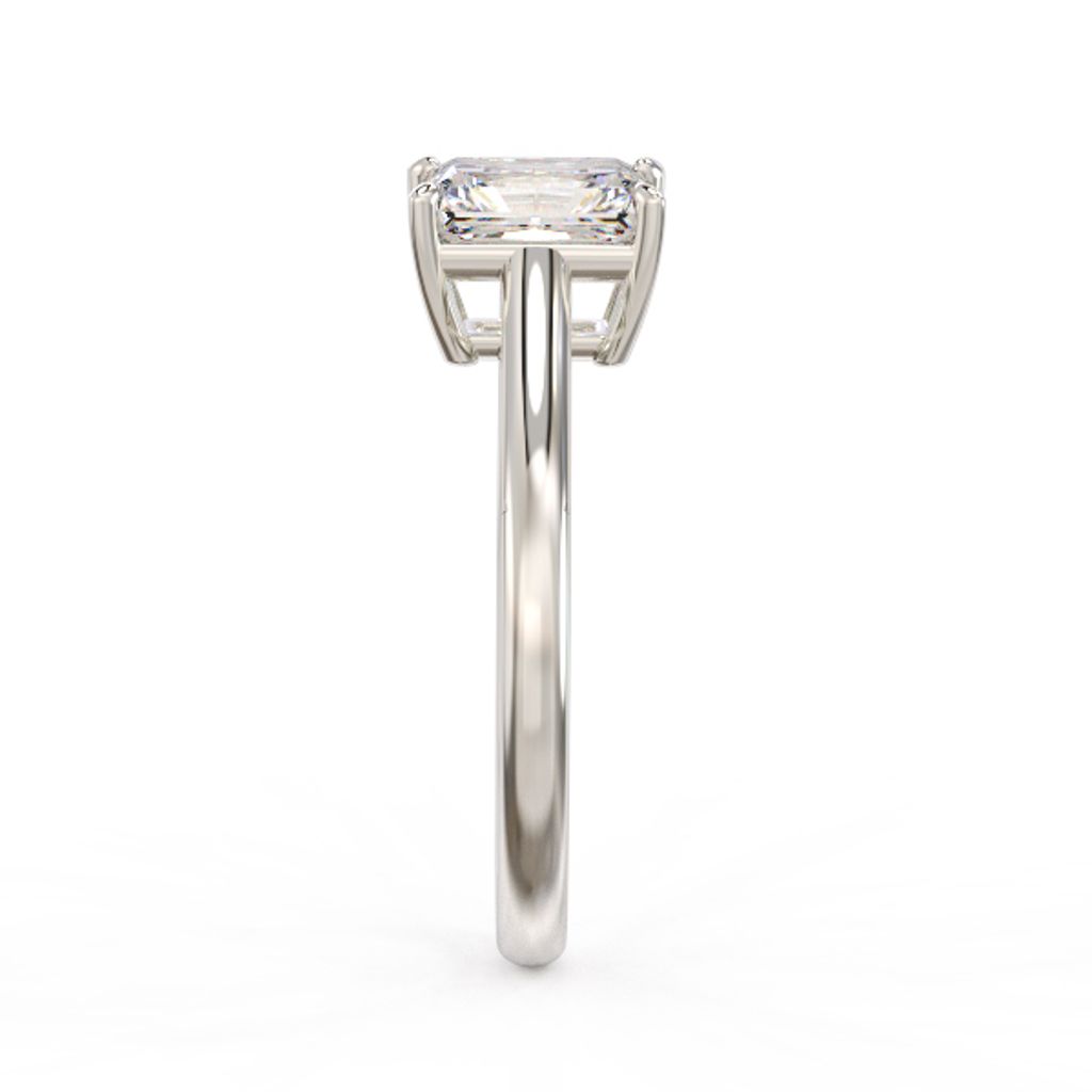 Radiant Solitaire Diamond Ring 3