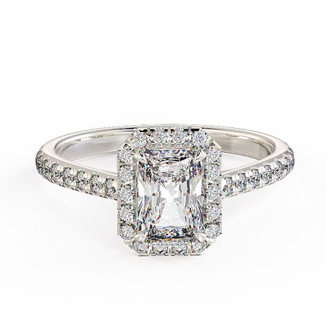 Radiant Halo Deluxe Diamond Ring 1