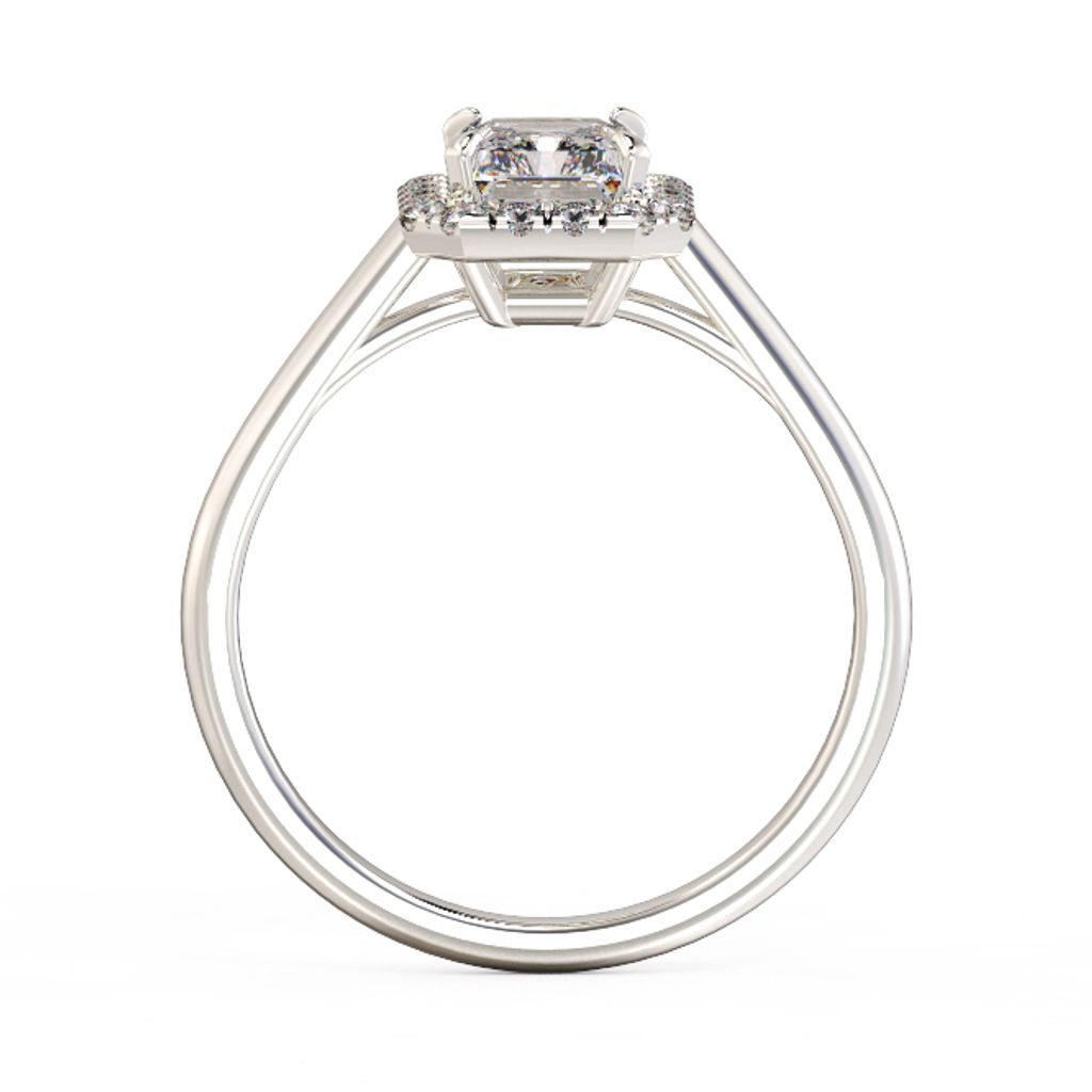 Radiant Halo Diamond Ring 3