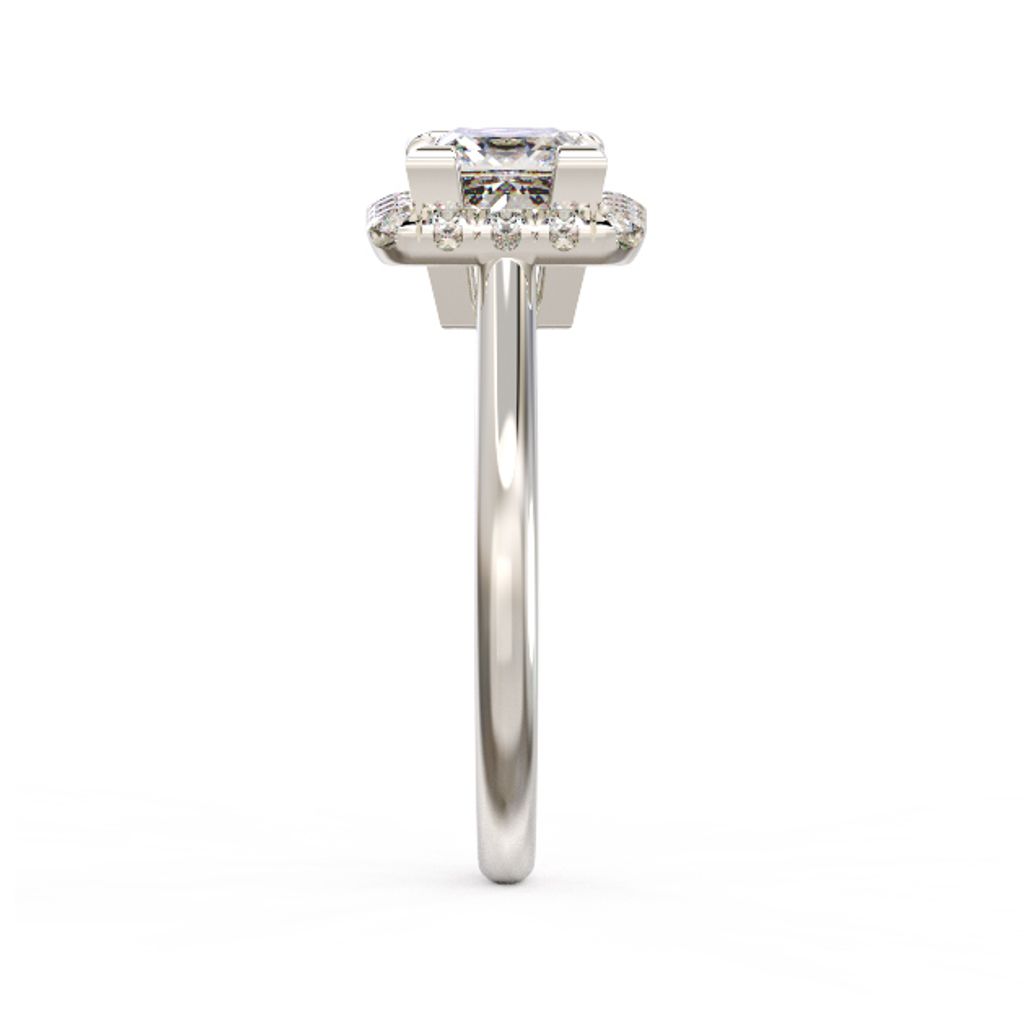 Princess Halo Diamond Ring 3