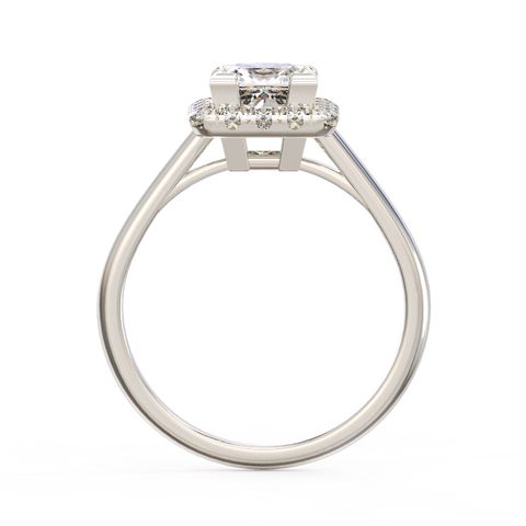 Princess Halo Diamond Ring 2