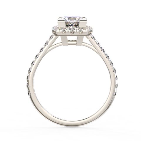 Princess Halo  Deluxe Diamond Ring 2