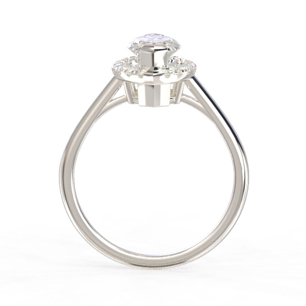 Marquise Halo Diamond Ring 2