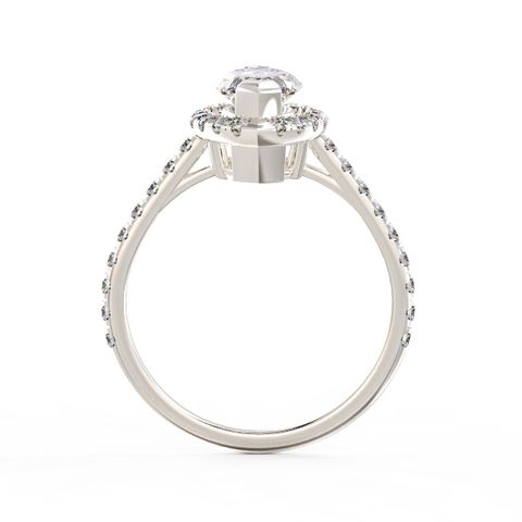 Marquise Halo Deluxe Diamond Ring 2