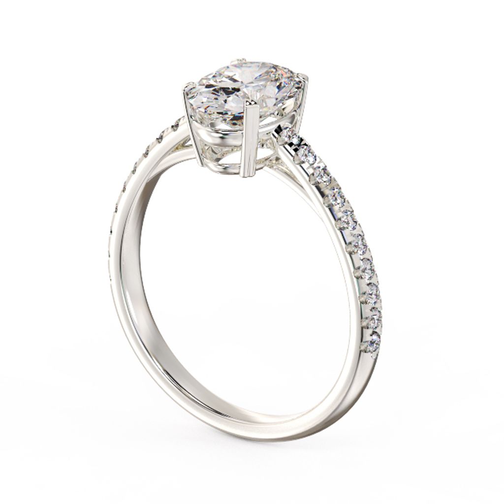 Oval Elegant Diamond Ring 4