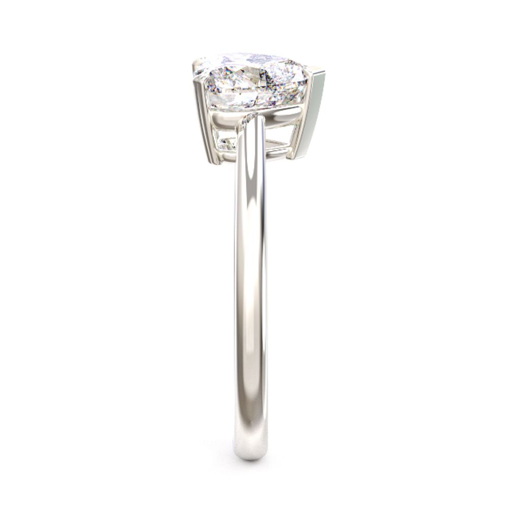 Heart Solitaire Diamond Ring 3