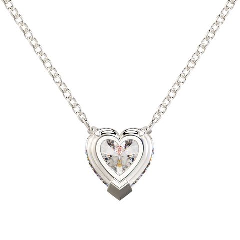 Heart Solitaire Diamond Pendant 2