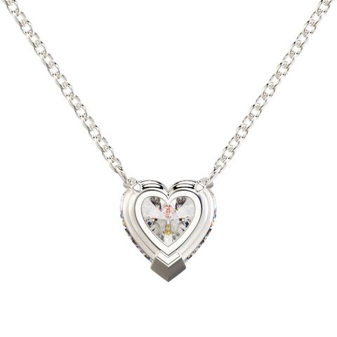 Heart Solitaire Diamond Pendant 2