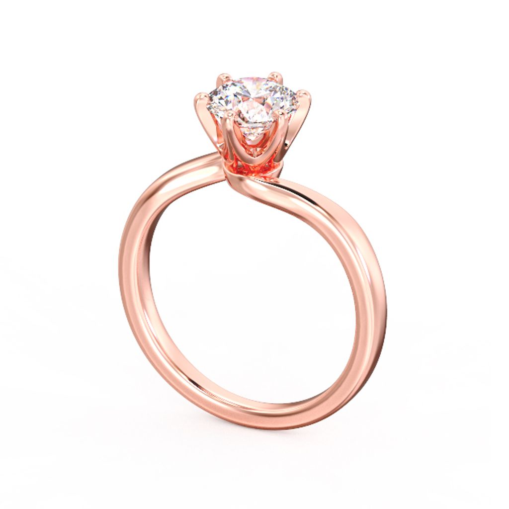 Sweet Classic Diamond Ring Pink