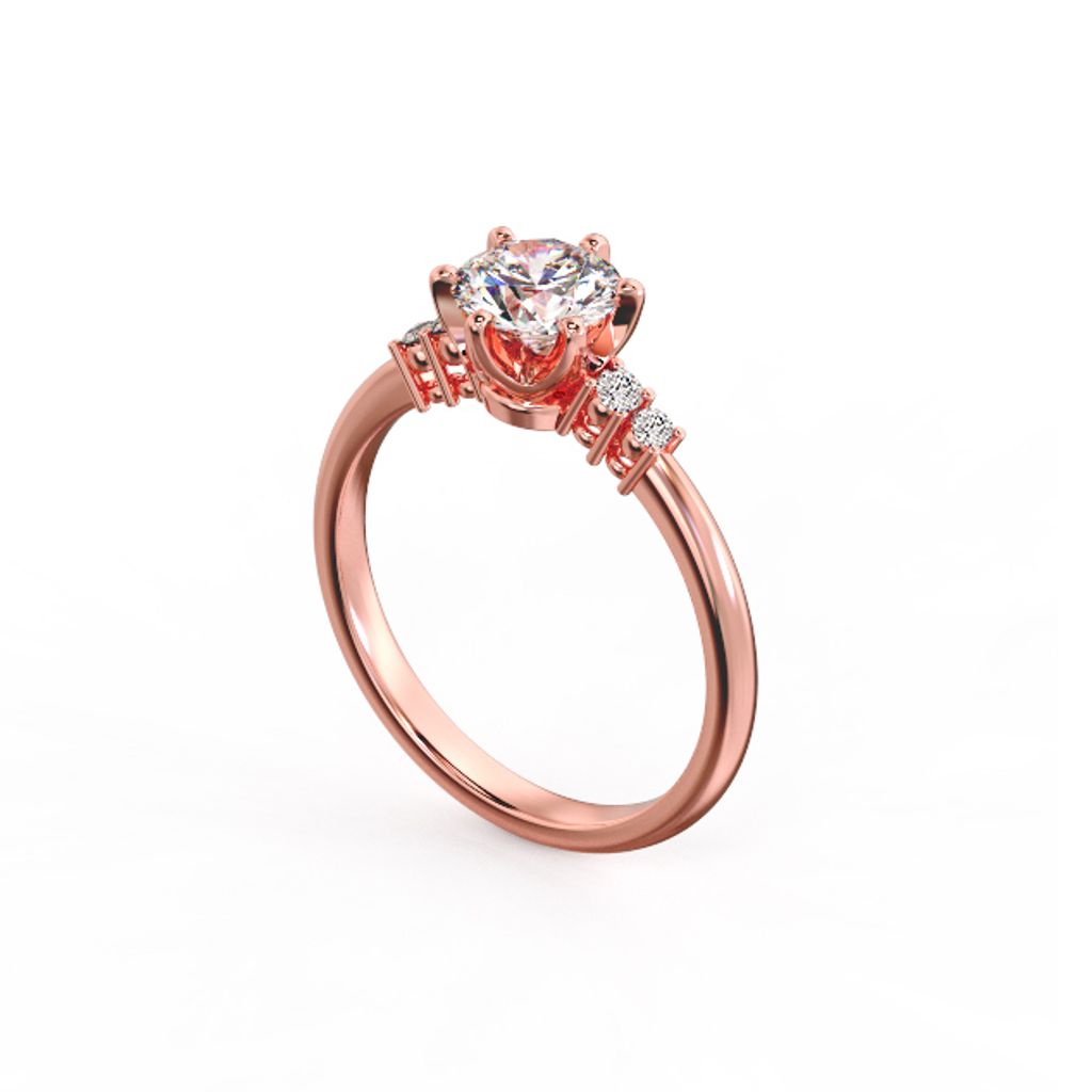 Melody 1 ct Diamond Ring Pink