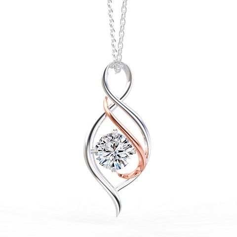 Love Breeze Classic Diamond Pendant White