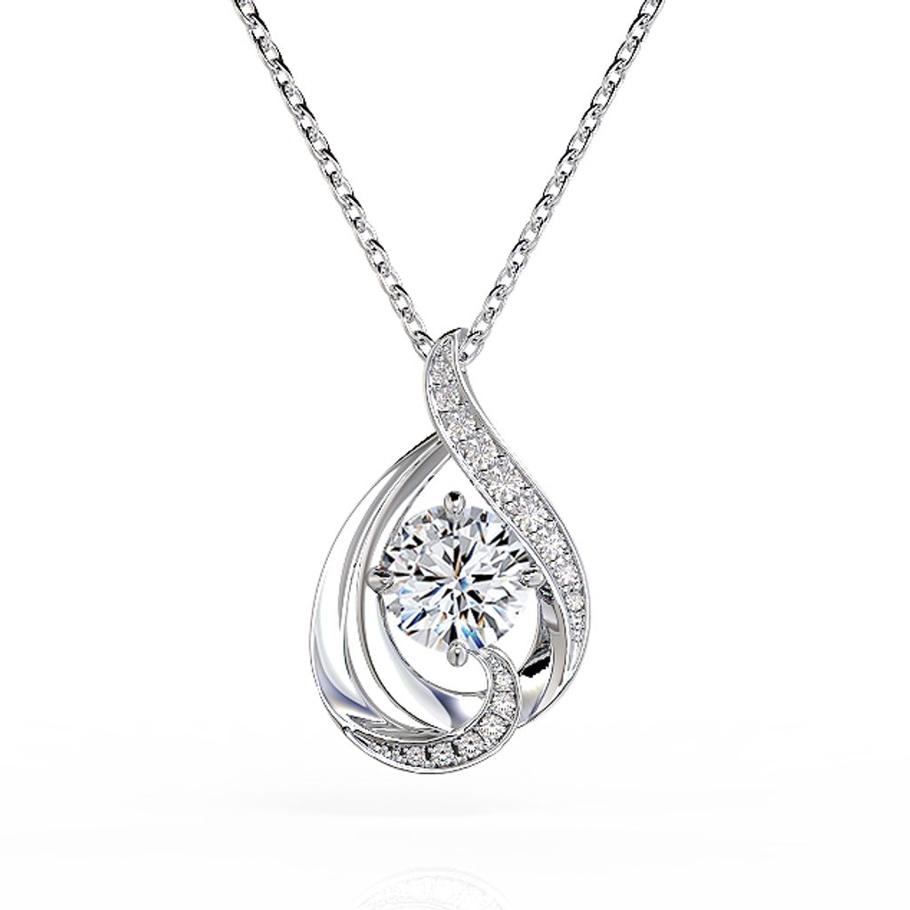 Love Melody 1 ct Diamond Pendant Luxury White拷貝