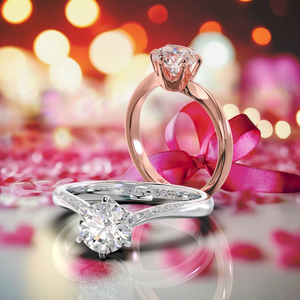 Angel Wings 2 Diamond Ring.468