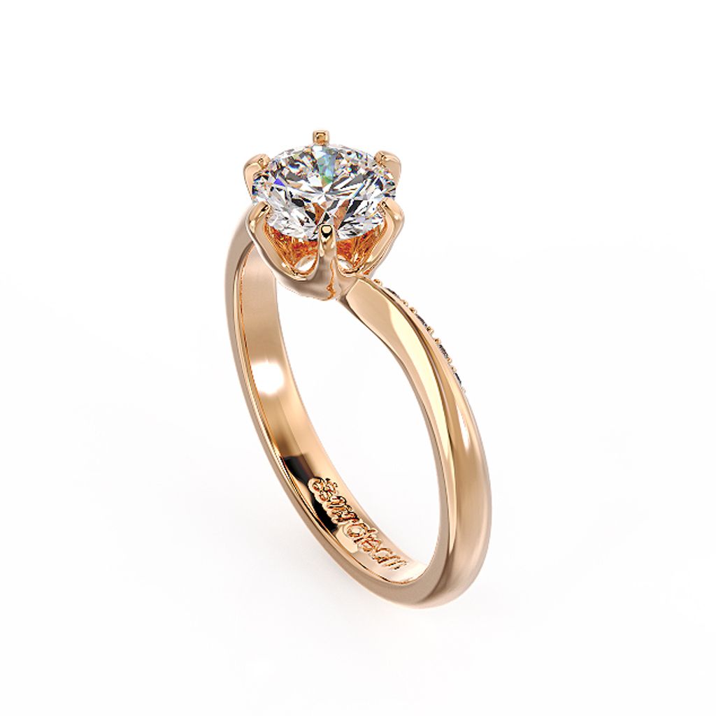 Angel Wing 2 Diamond Ring Yellow