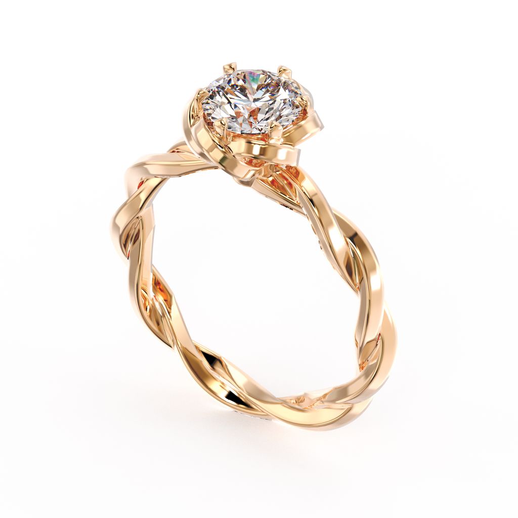 2025-02-25 Love Blossom Engagement Ring Classic 4 Yellow