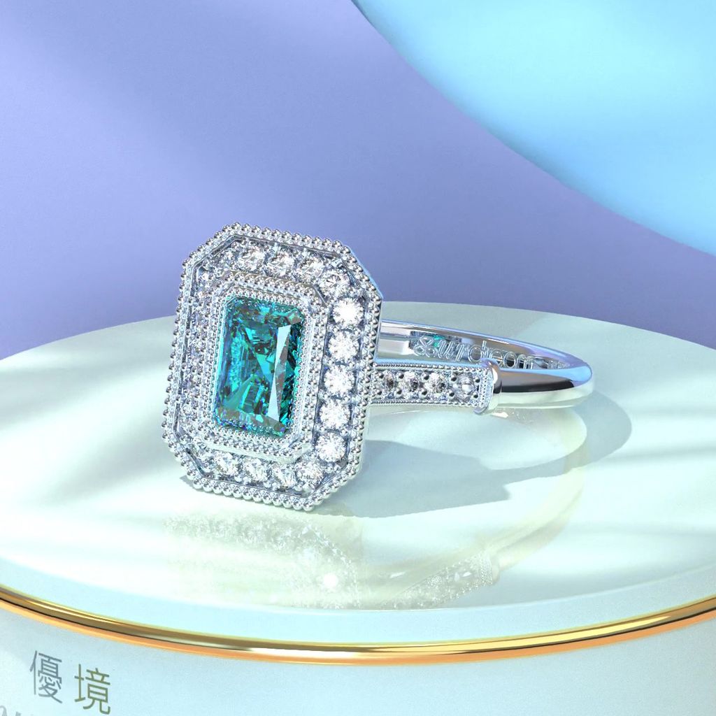 2025-10-20 Fancy Collection Long Radiant Diamond Ring.1046 - frame at 0m0s