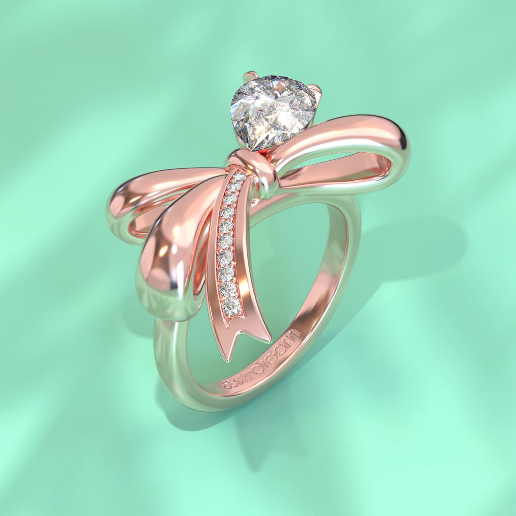 2025-09-01 Fancy Series Pear Ring Pink