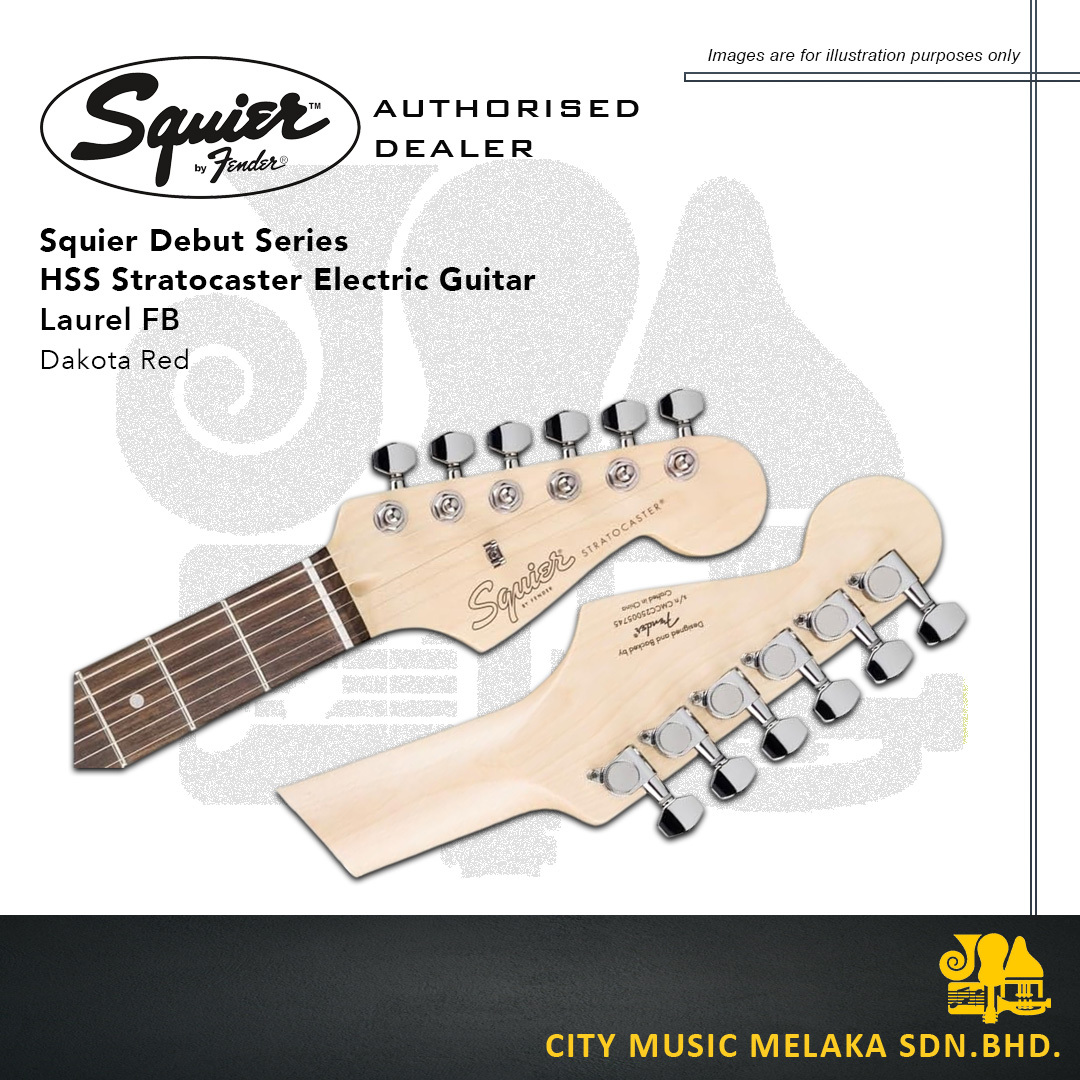 Squier Debut HSS Strat - D.Red - 4
