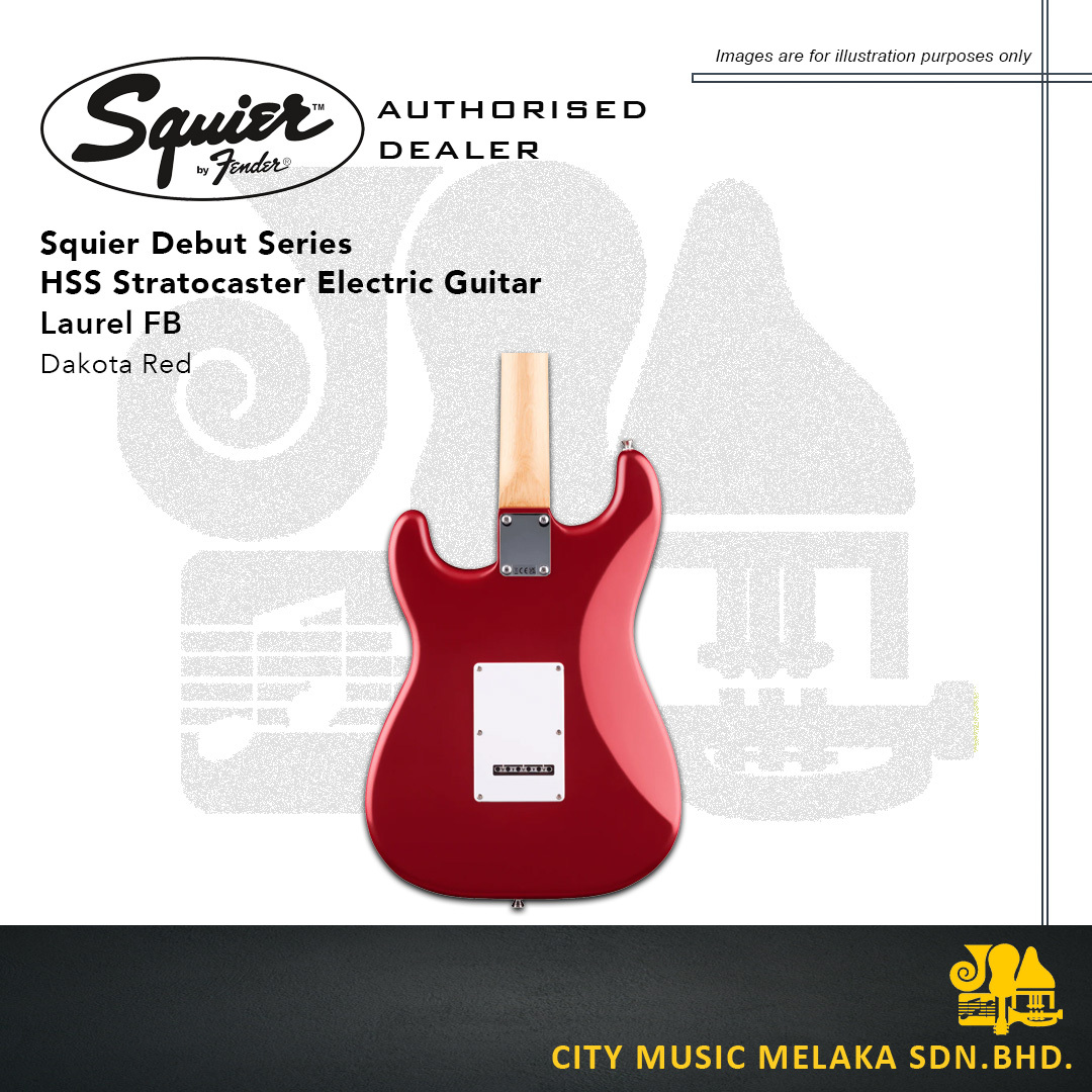 Squier Debut HSS Strat - D.Red - 3