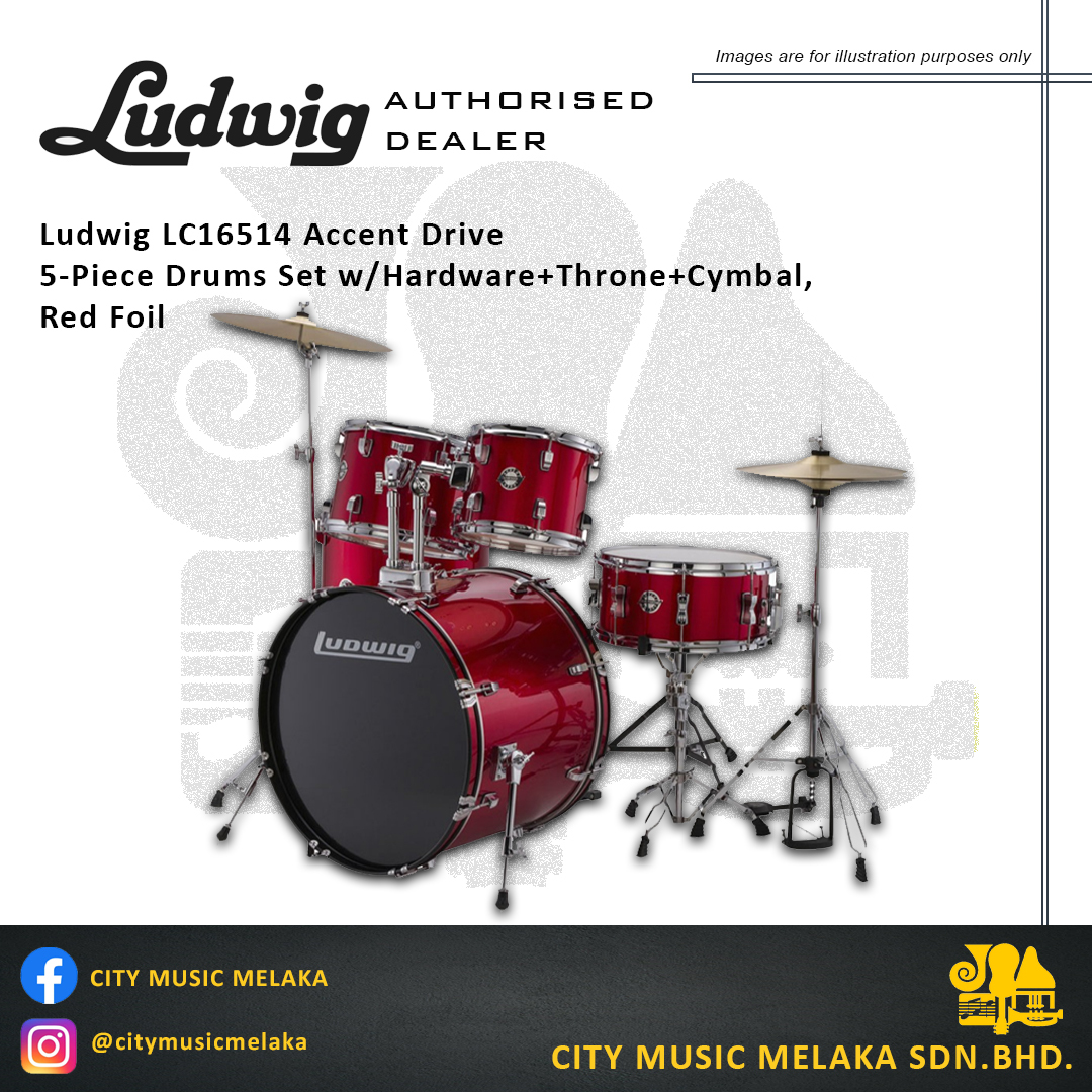 Ludwig LC16514 Accent Red Foil.jpg