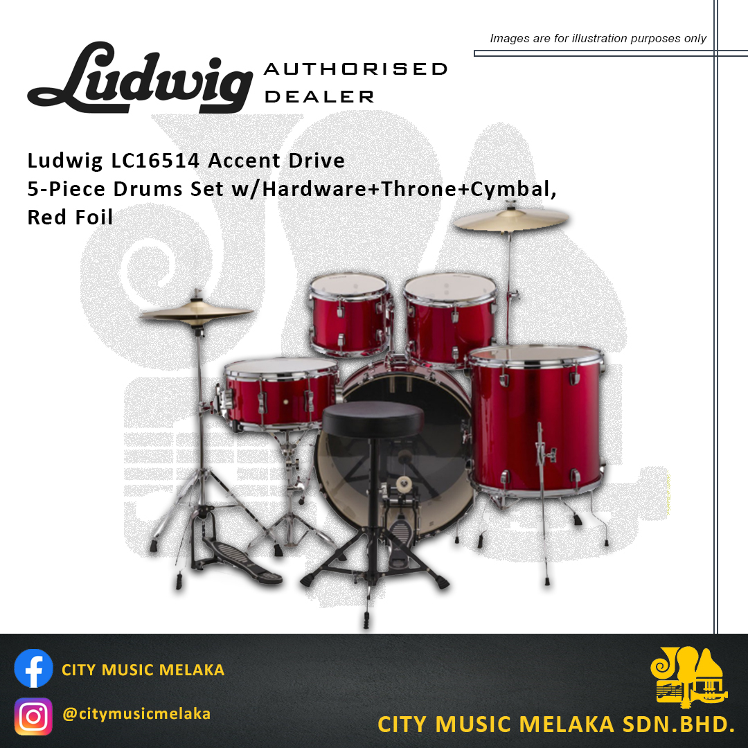 Ludwig LC16514 Accent Red Foil - 1.jpg