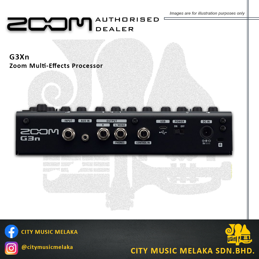 Zoom G3Xn Multi-Effects Processors with Pedal & Adaptor – City Music Melaka