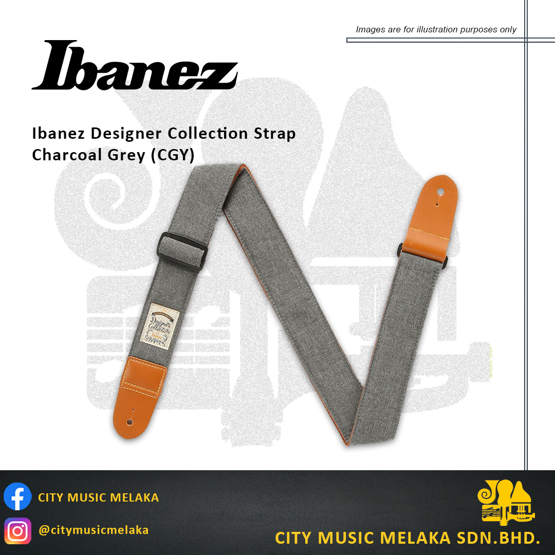 Ibanez Designer Strap - Charcoal Grey.jpg