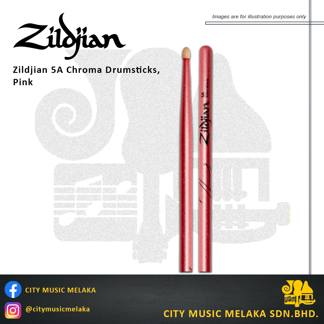 Zildjian 5A Select Hickory Chroma Pink Drumstick - 1.png