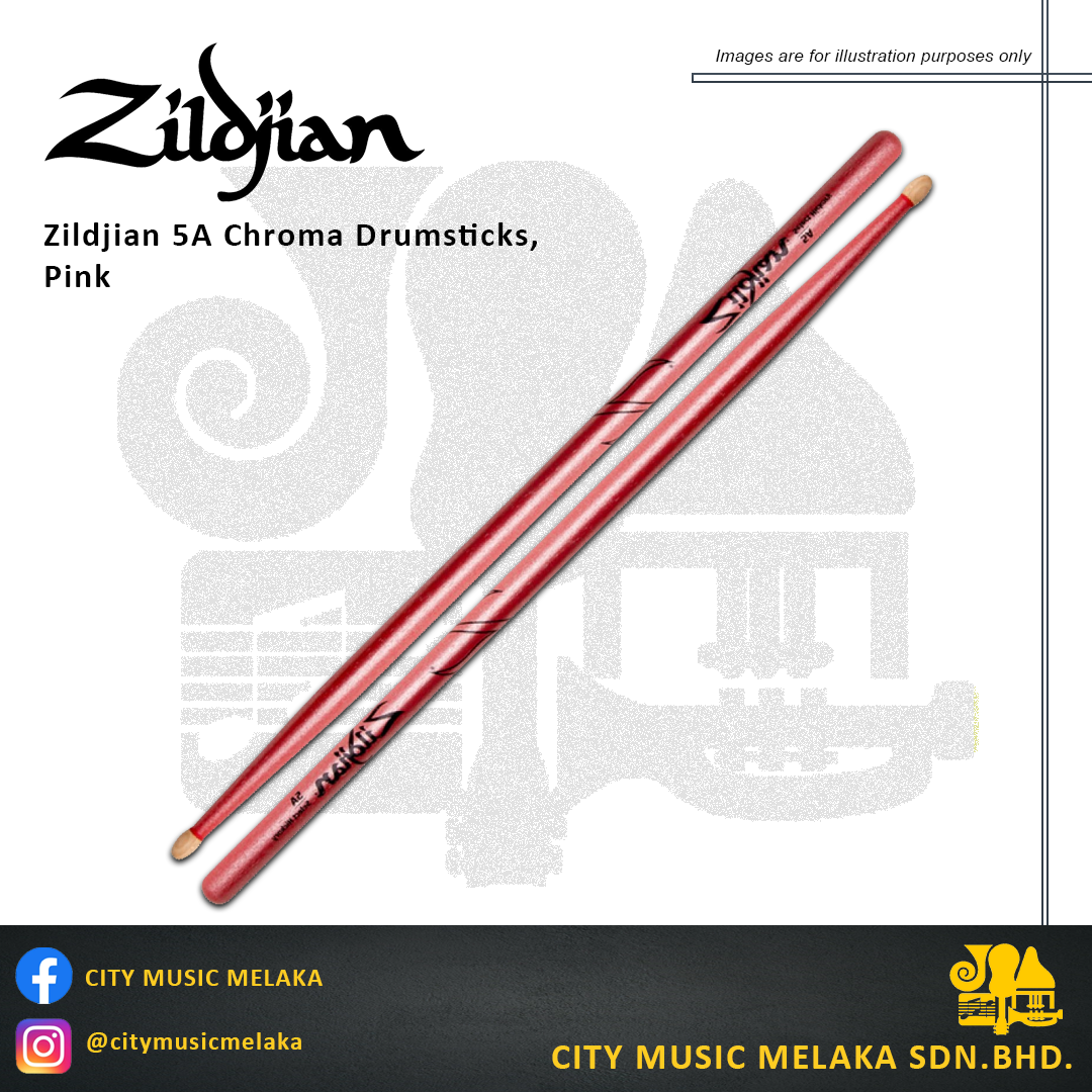 Zildjian 5A Select Hickory Chroma Pink Drumstick.png