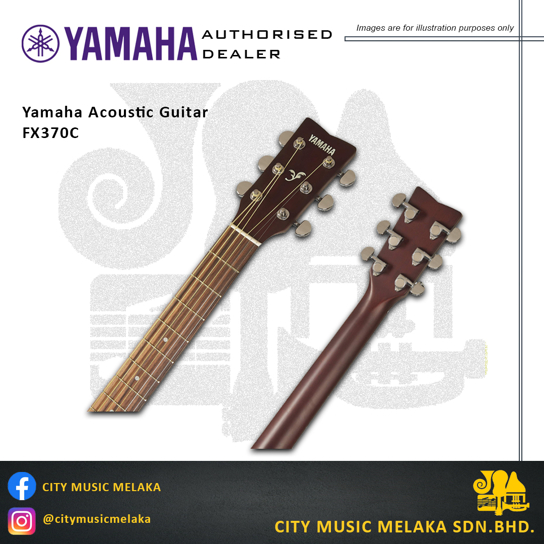 Yamaha FX370C Dreadnaught Acoustic Guitar – City Music Melaka