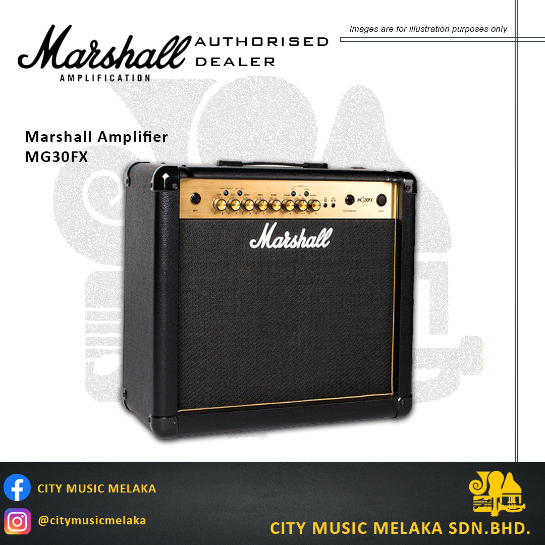 Marshall MG30FX 30W Guitar Combo Amplifier – City Music Melaka