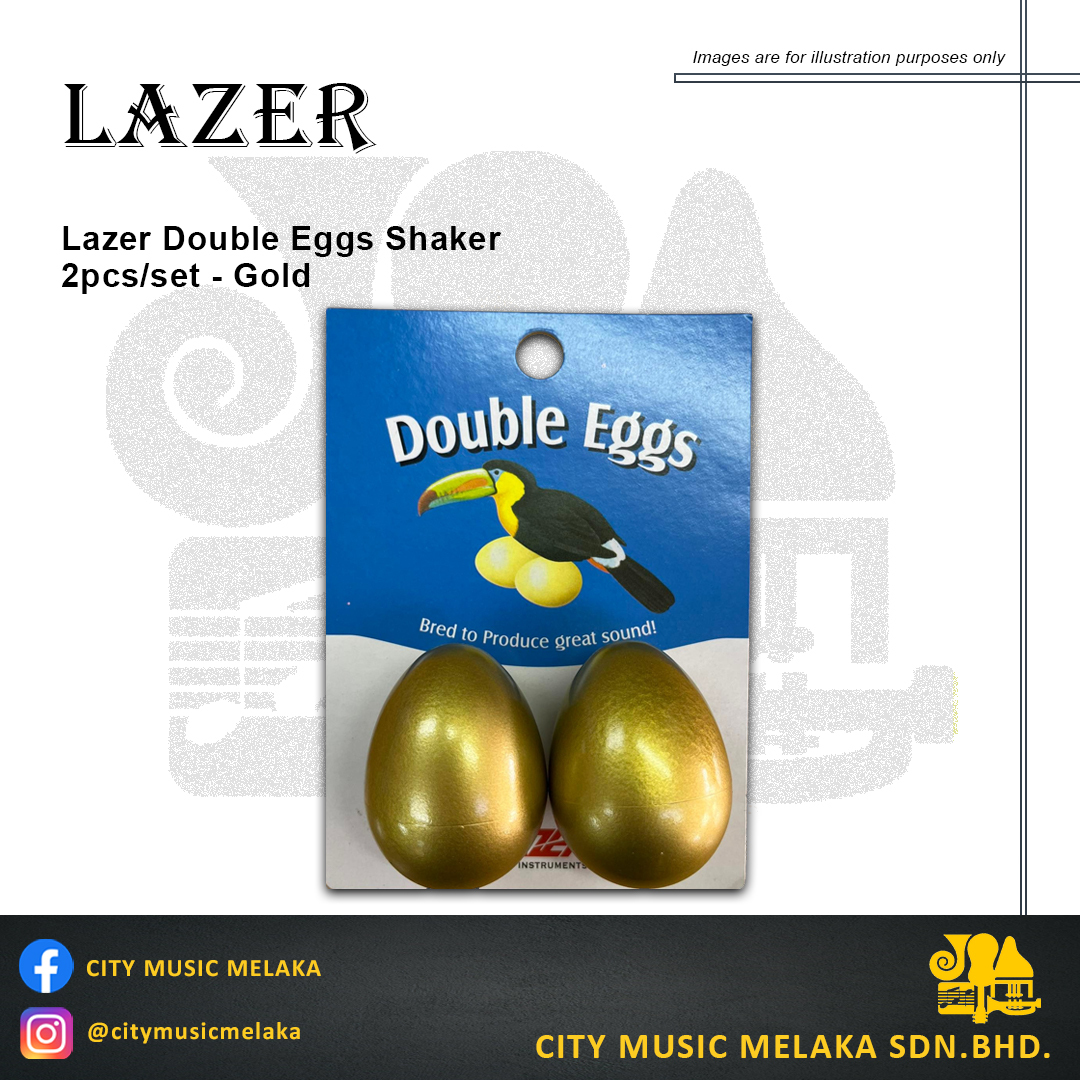Lazer Double Eggs Shaker - Gold.jpg