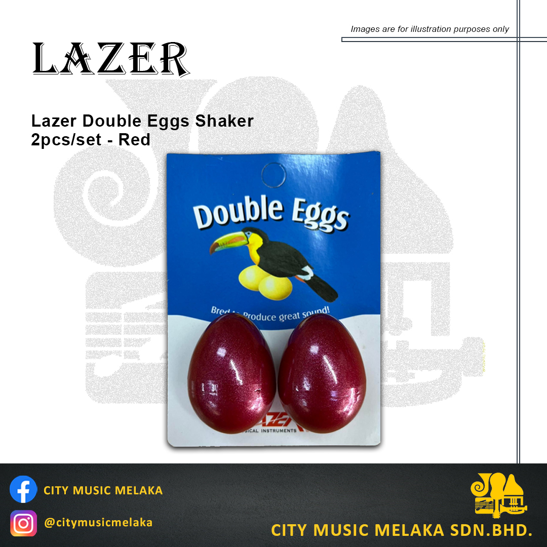 Lazer Double Eggs Shaker - Red.jpg