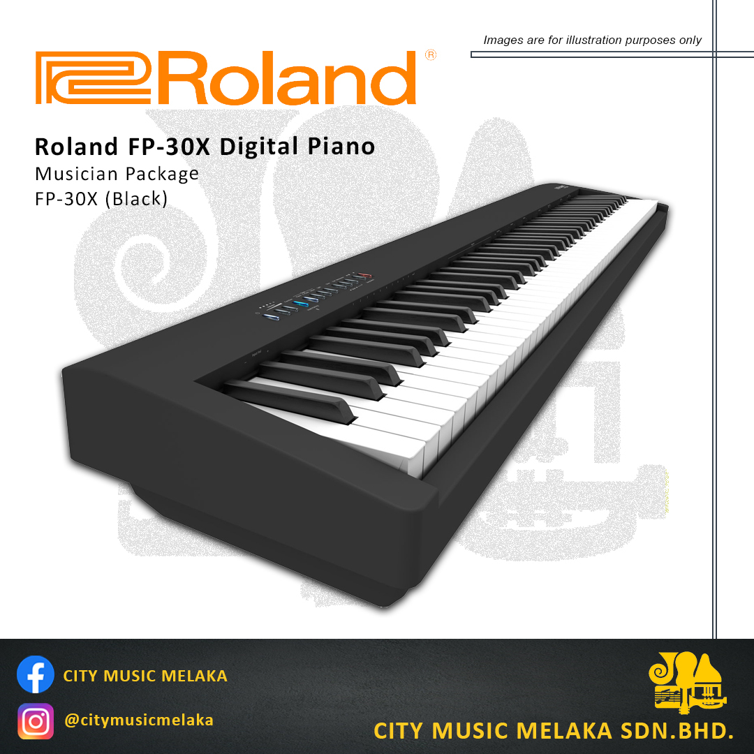 Roland FP-30X Digital Piano with Speakers (Black)