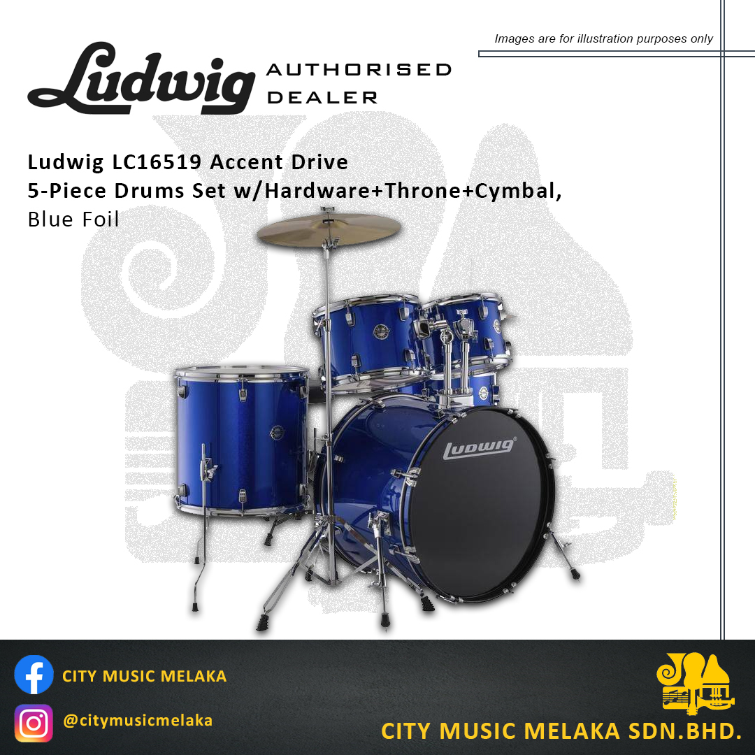 Ludwig LC16519 Accent Blue Foil - 1.jpg