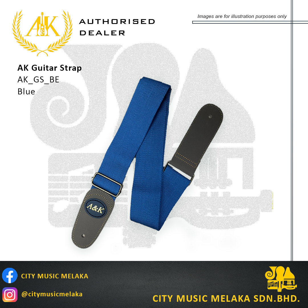 AK Guitar Straps_Blue