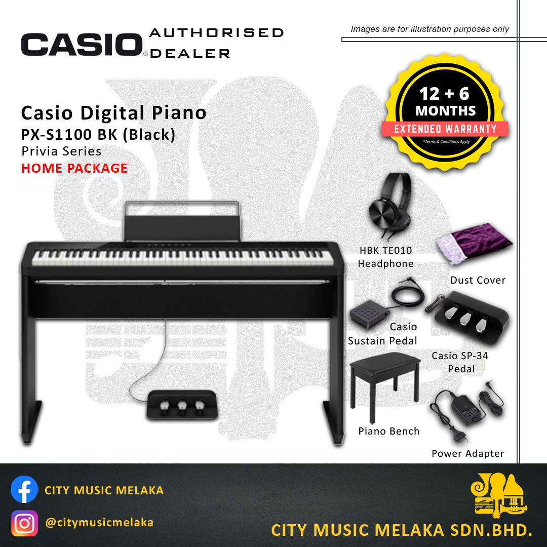 Roland Digital Piano FP30X Black Musician Package – City Music Melaka