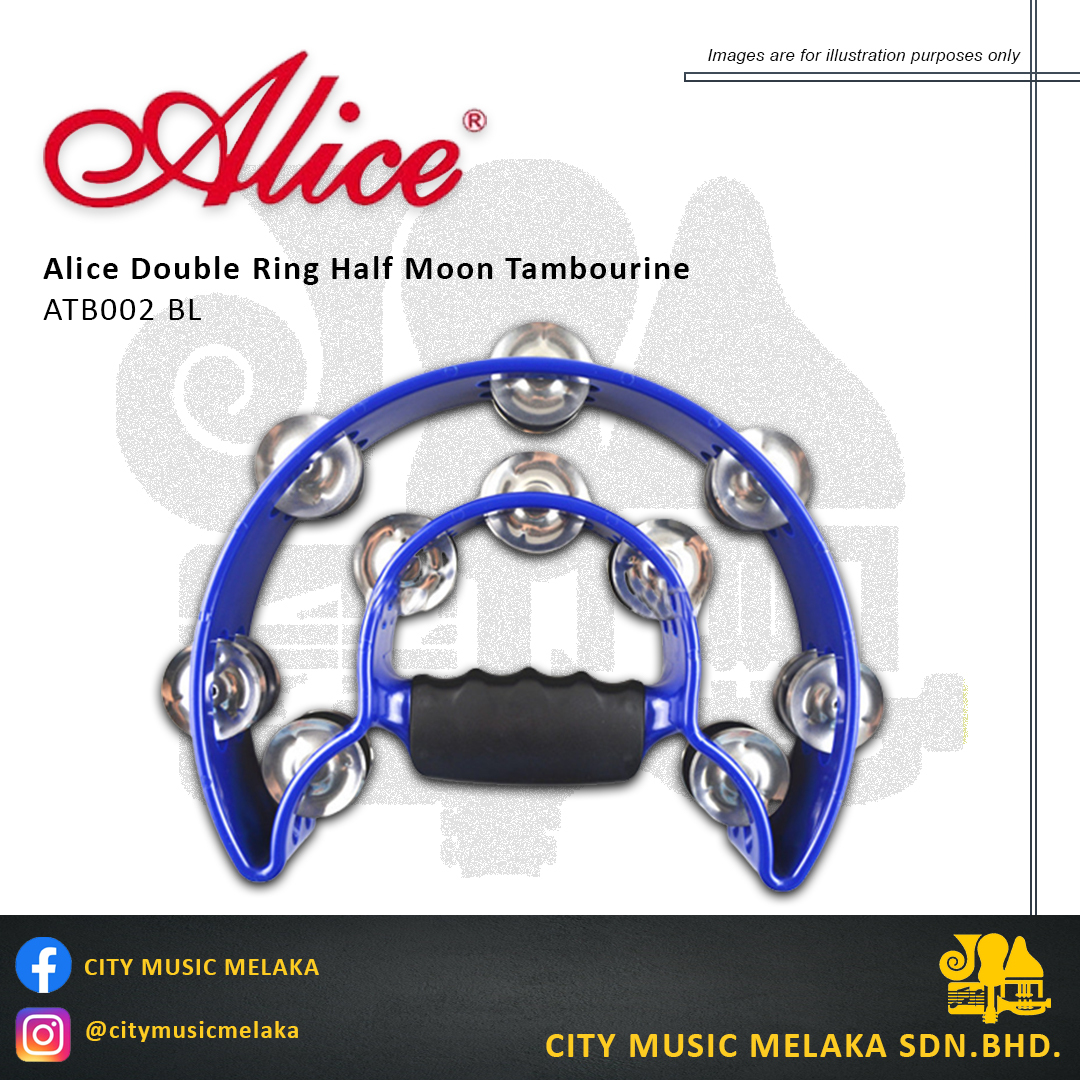 Alice ATB002 Tambourine BL