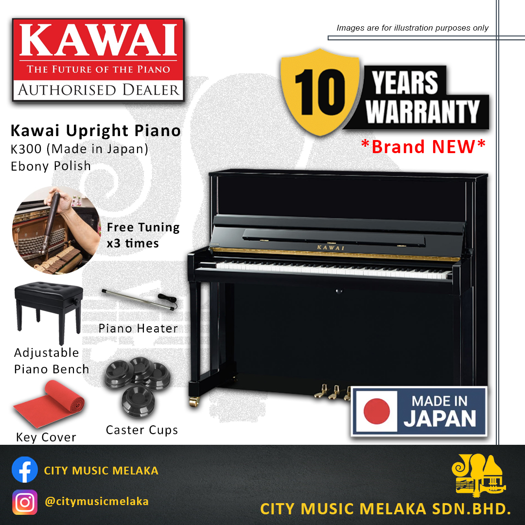 Kawai K300 Ebony Polish_Japan