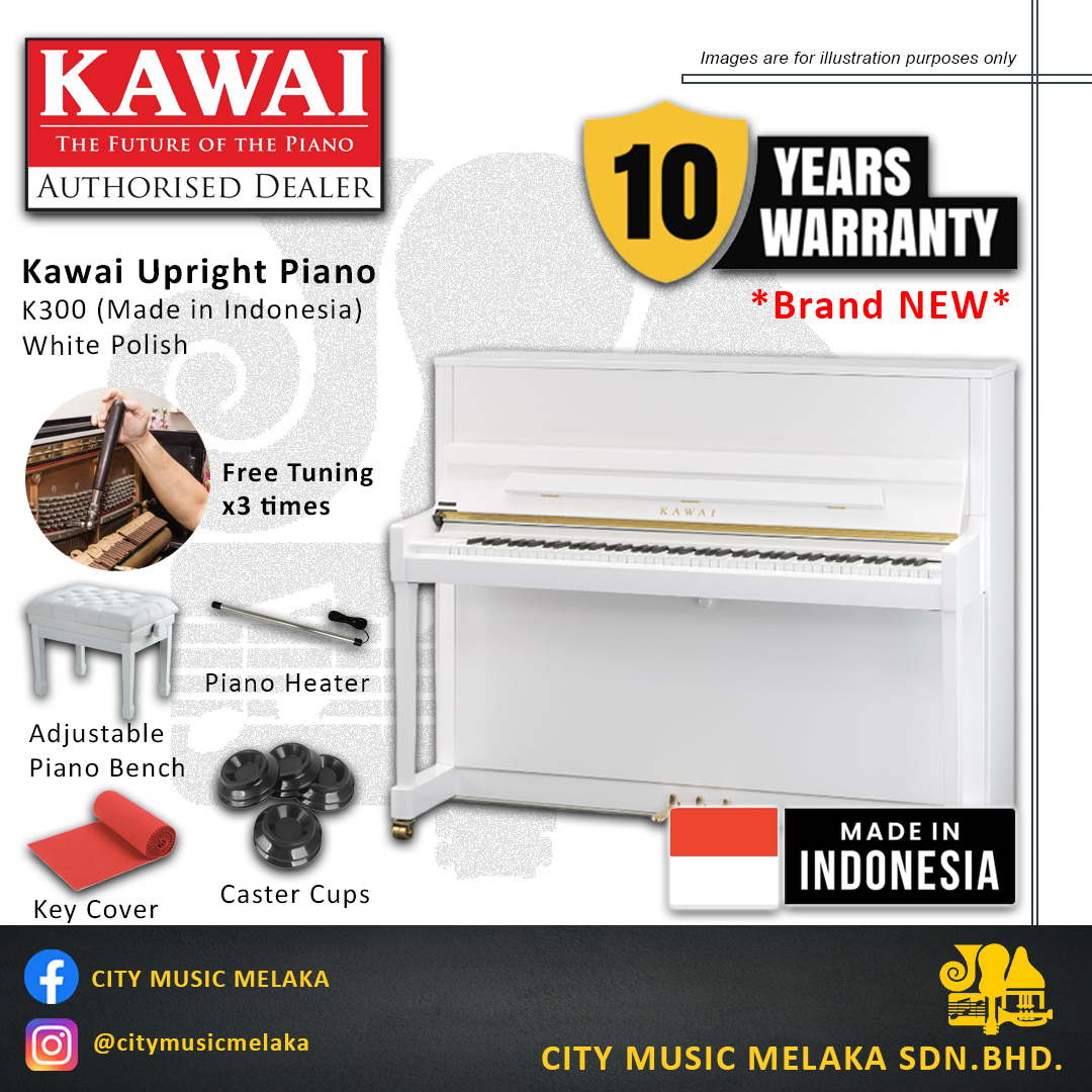 Kawai K300 White Polish_Indonesia