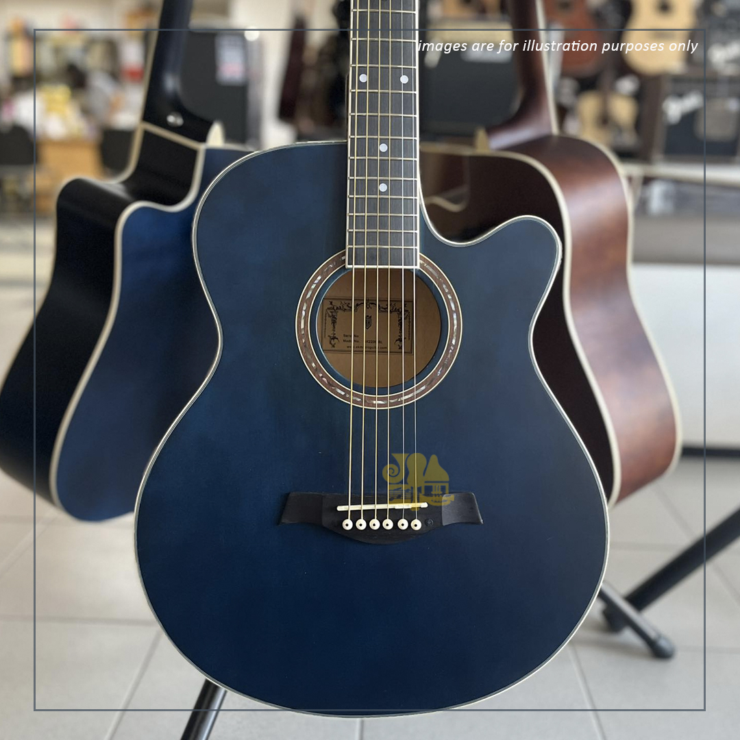 AK 40'' Acoustic Guitar AK220C BL (Blue) – City Music Melaka