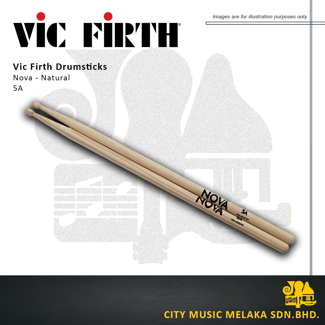 Vic Firth 5A Nylon Tip Hickory Drumsticks