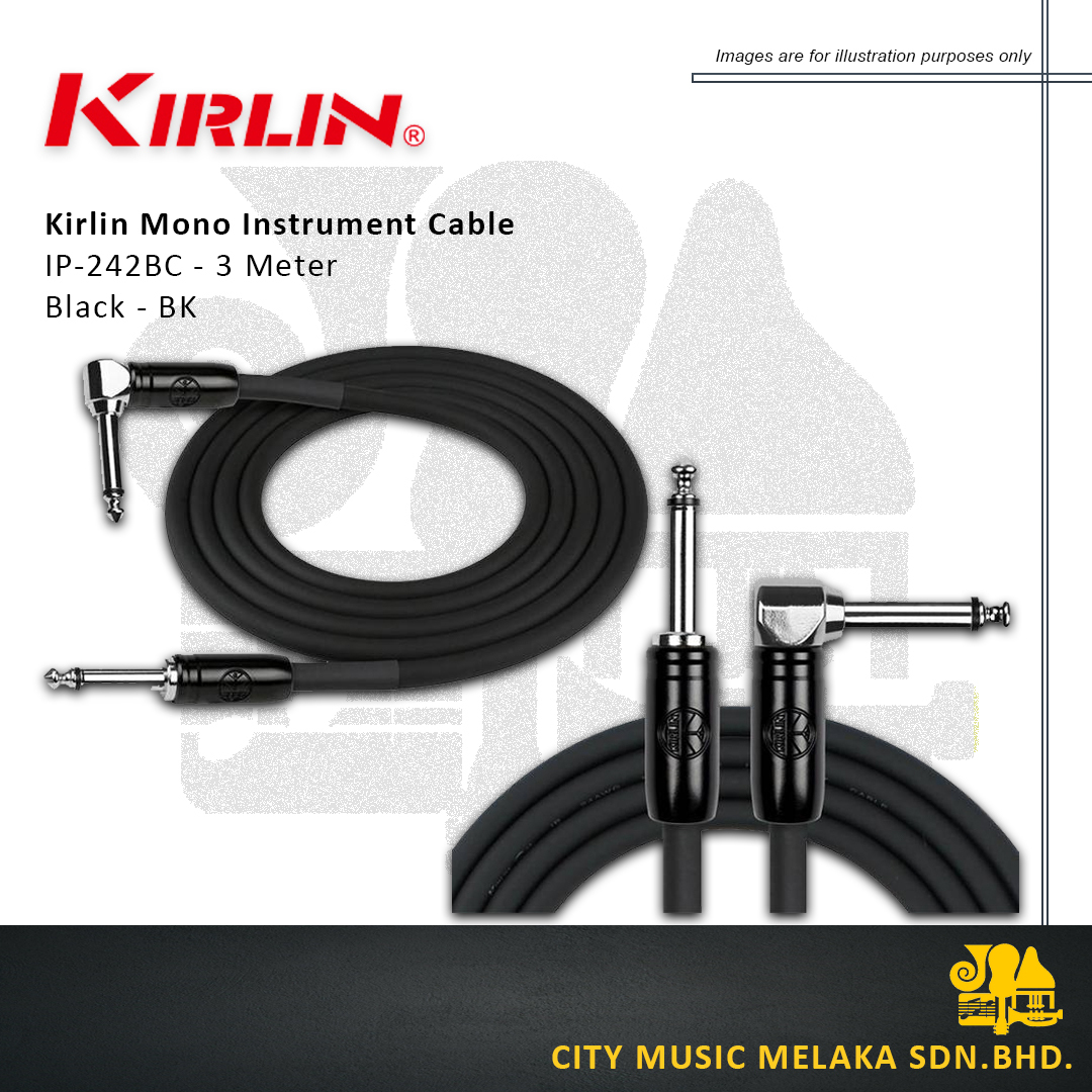 Kirlin Instrument Cable 3M - BK - 1